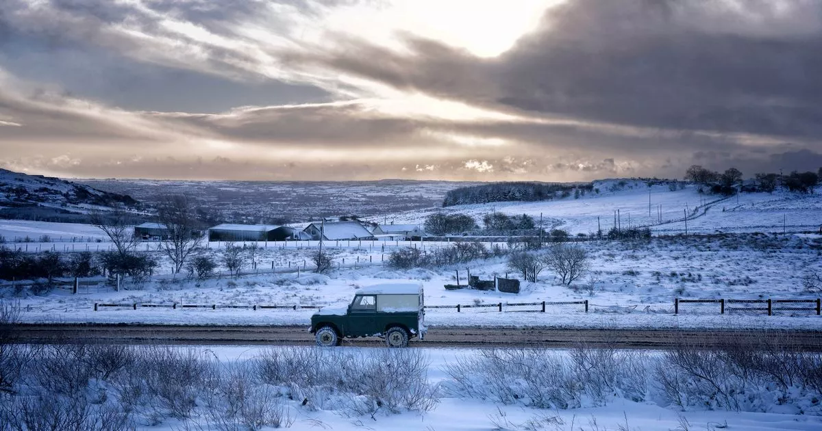 Belfast cityscape in winter